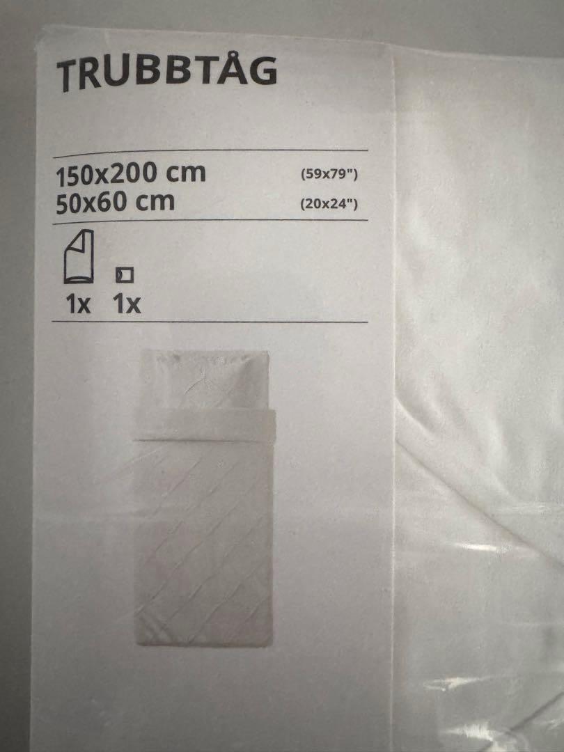 《訳あり》 未開封 IKEA トゥルッブトーグ 掛け布団カバー＆枕カバー 廃盤品