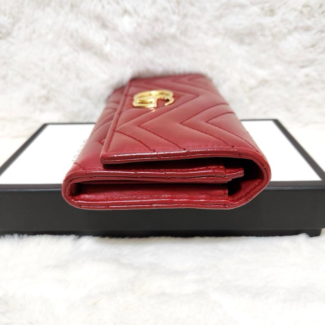 ✨極美品　付属品あり✨グッチ　長財布　キルティング　マーモント　フラップ