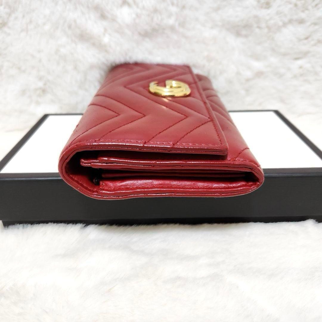 ✨極美品　付属品あり✨グッチ　長財布　キルティング　マーモント　フラップ