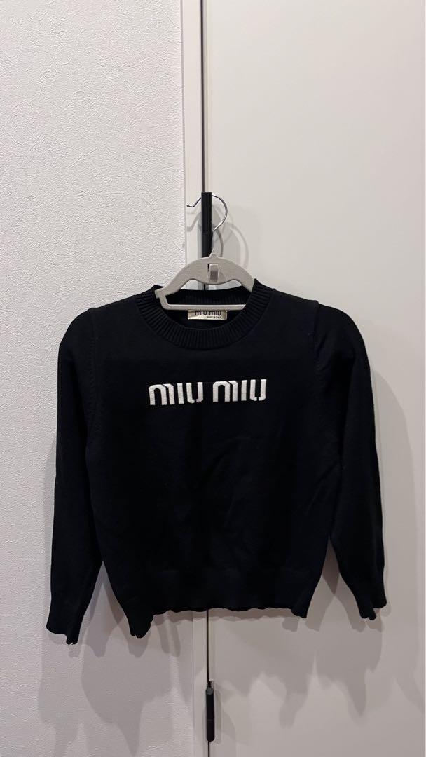 miumiu ニット 黒 古着 画像1