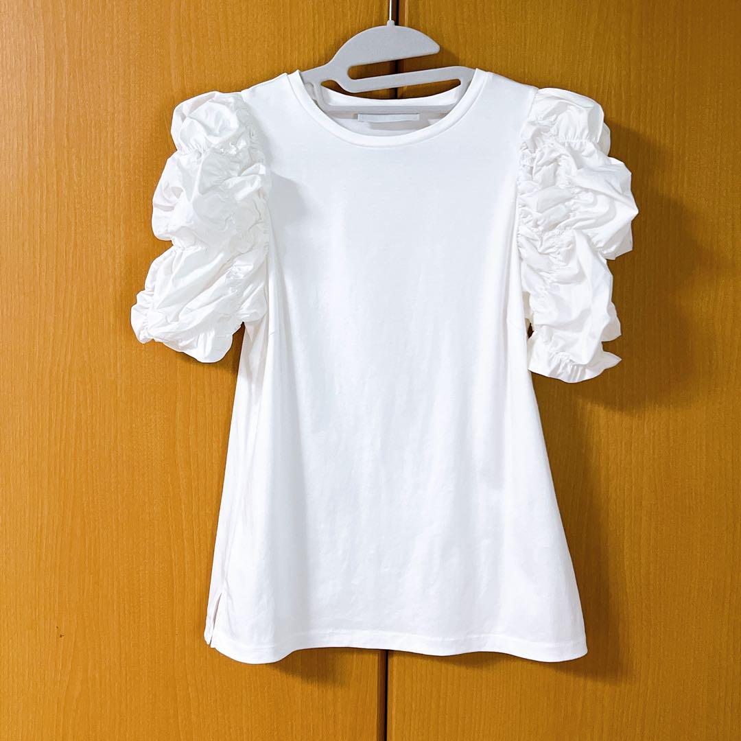 美品】セルフォード シャーリングスリーブカットソープルオーバ