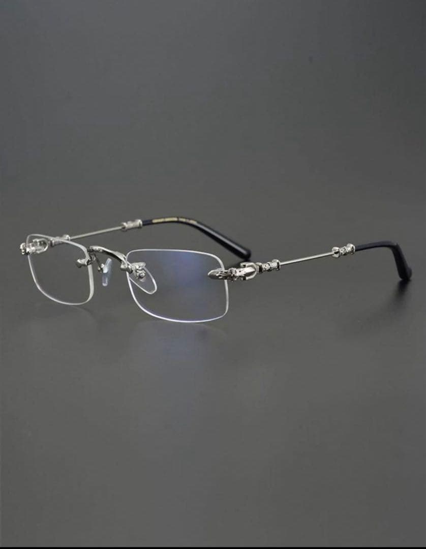 リムレスメガネ