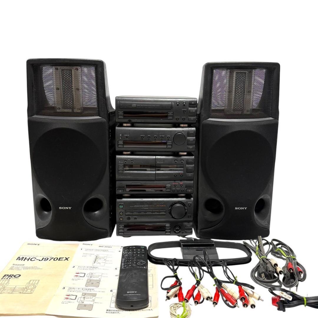 ☆希少品 ソニー システムコンポ MHC-J970EX リモコン付き デッキ