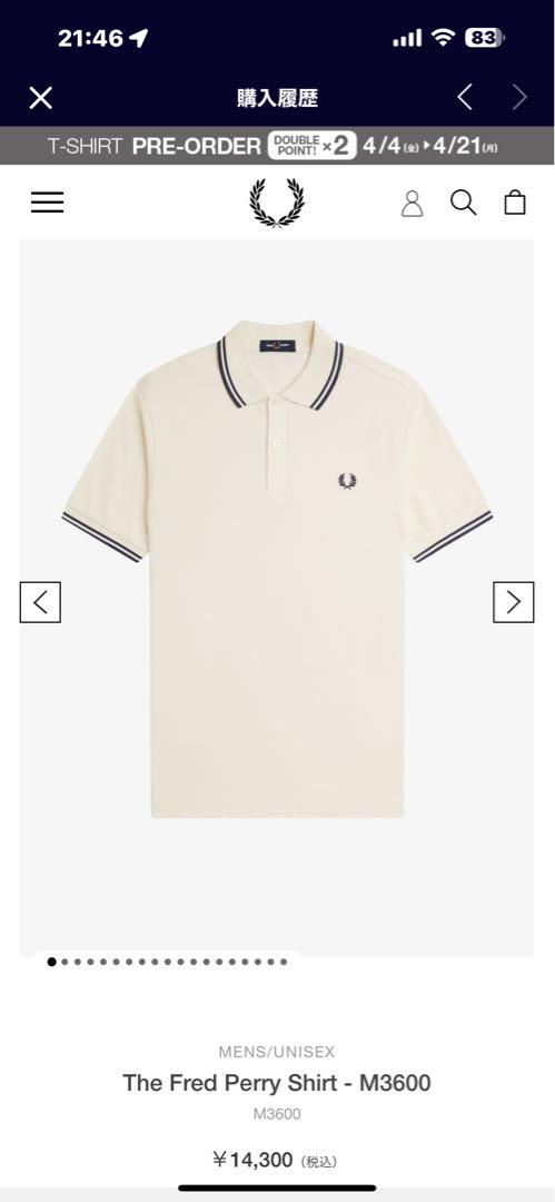 だ*ん様 Fred Perry ポロシャツ M3600 L ホワイト
