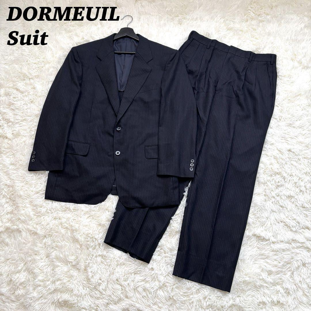 DORMEUIL ドーメル ウール 2B ストライプ スーツ セットアップ