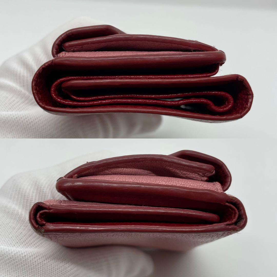 【箱・ギャランティ付】MIU MIU　マドラスラブ　三つ折り財布　ラブレター