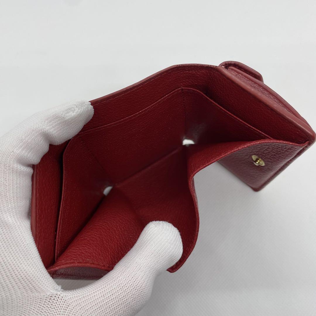 【箱・ギャランティ付】MIU MIU　マドラスラブ　三つ折り財布　ラブレター
