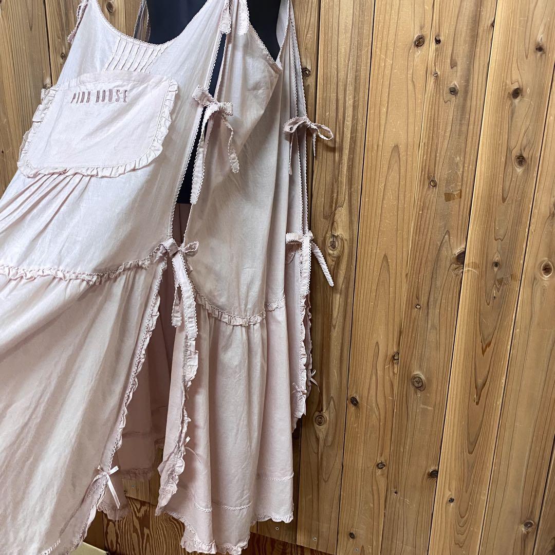 <美品>ピンクハウス ローンダブリエ エプロン ワンピース