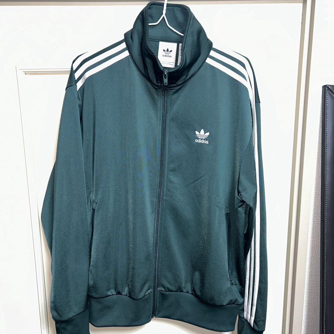 レア　古着　アディダス　トラックジャケット　グリーン