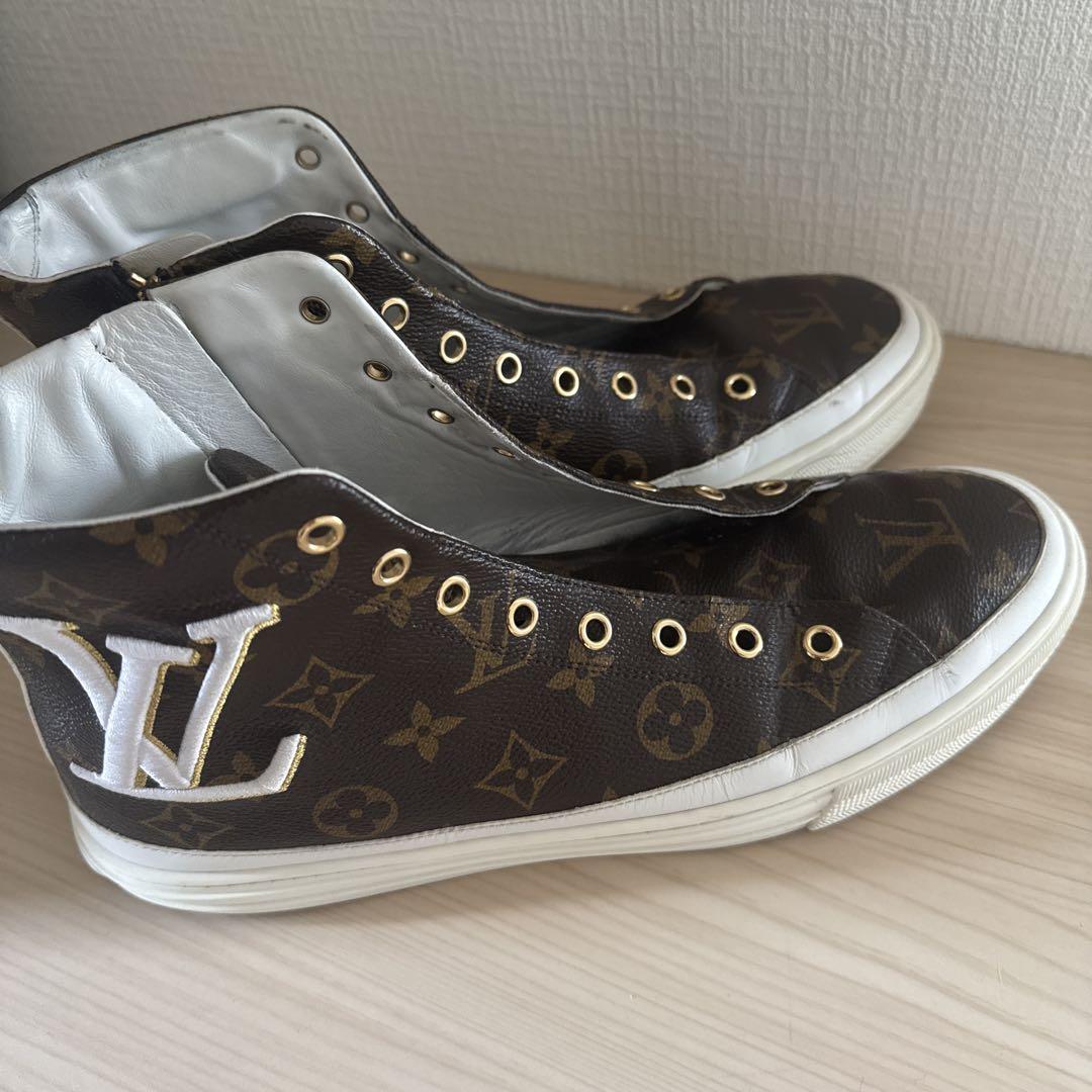 Louis Vuitton モノグラム ハイカットスニーカー 刺繍 最終値下げ
