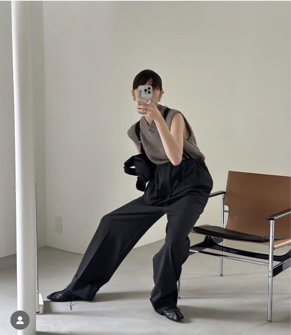 未使用todayful Suspenders Highwaist Pants S
