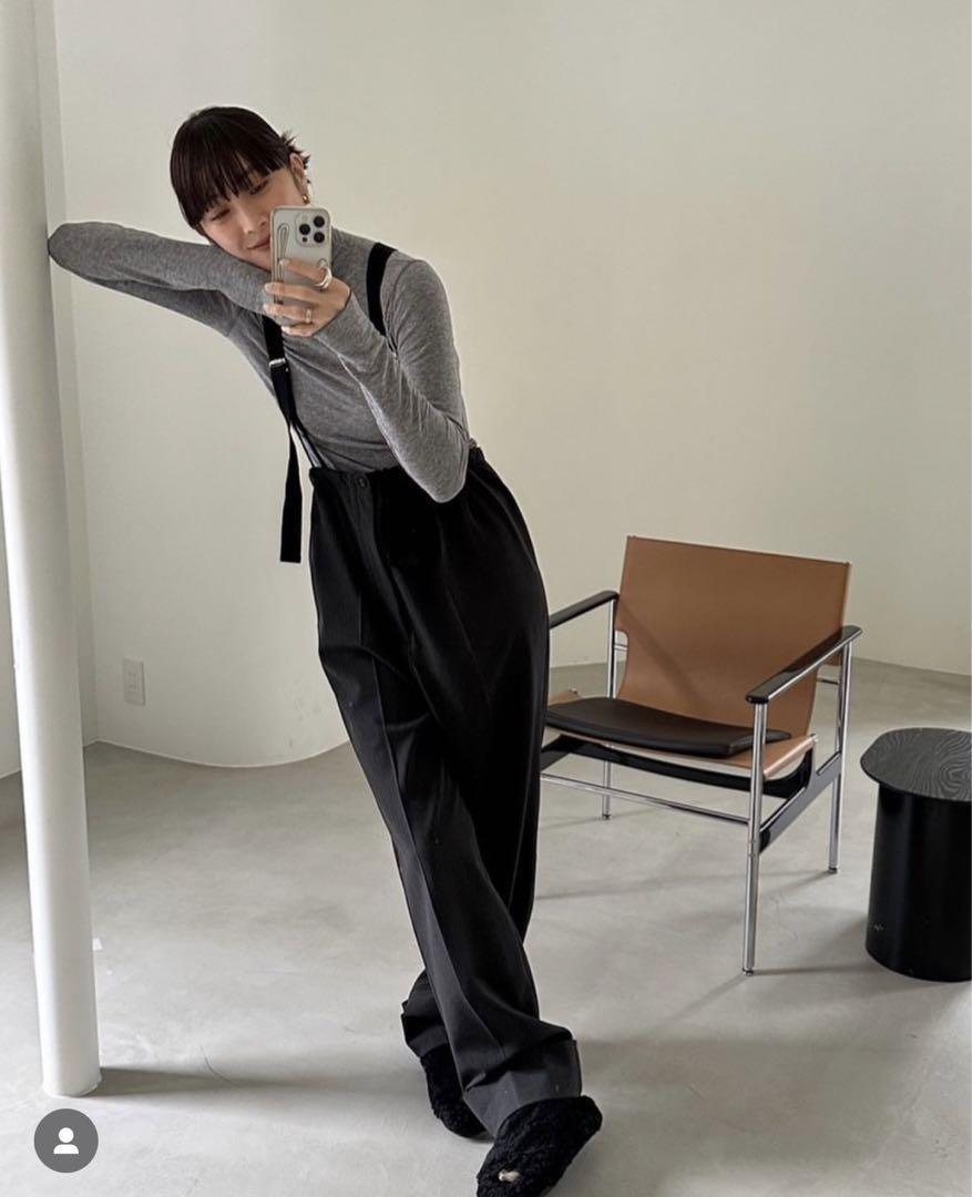 未使用todayful Suspenders Highwaist Pants S