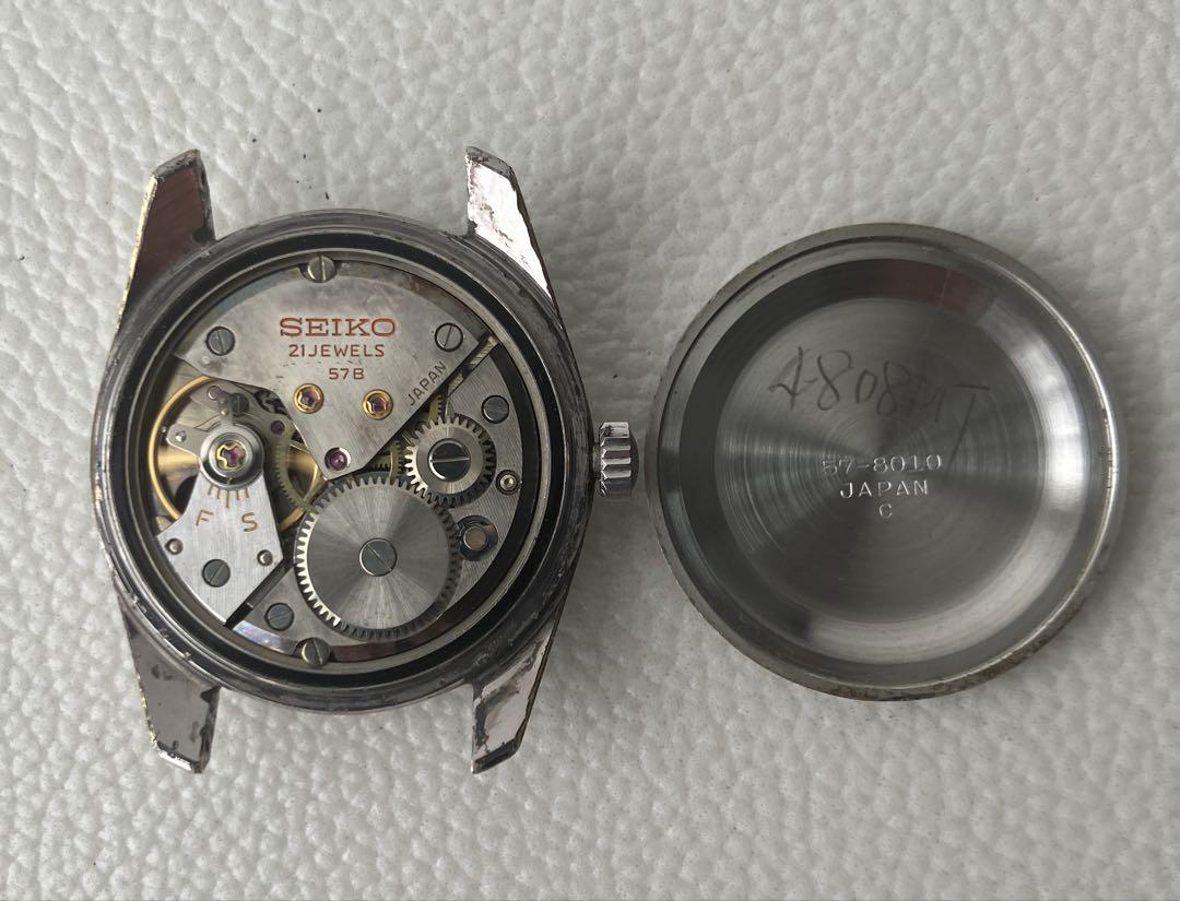 【稼働品】セイコー クラウン 57-8010 手巻き