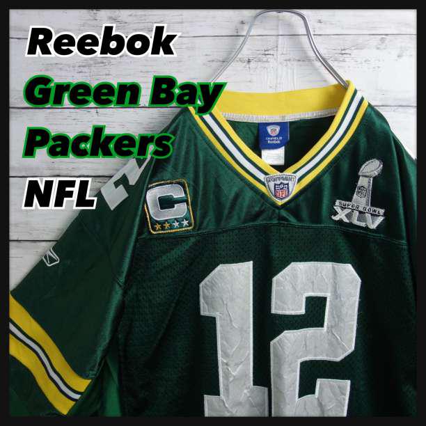 【超人気!!】 Reebok リーボック NFL パッカーズ 総刺繍 ゲーム