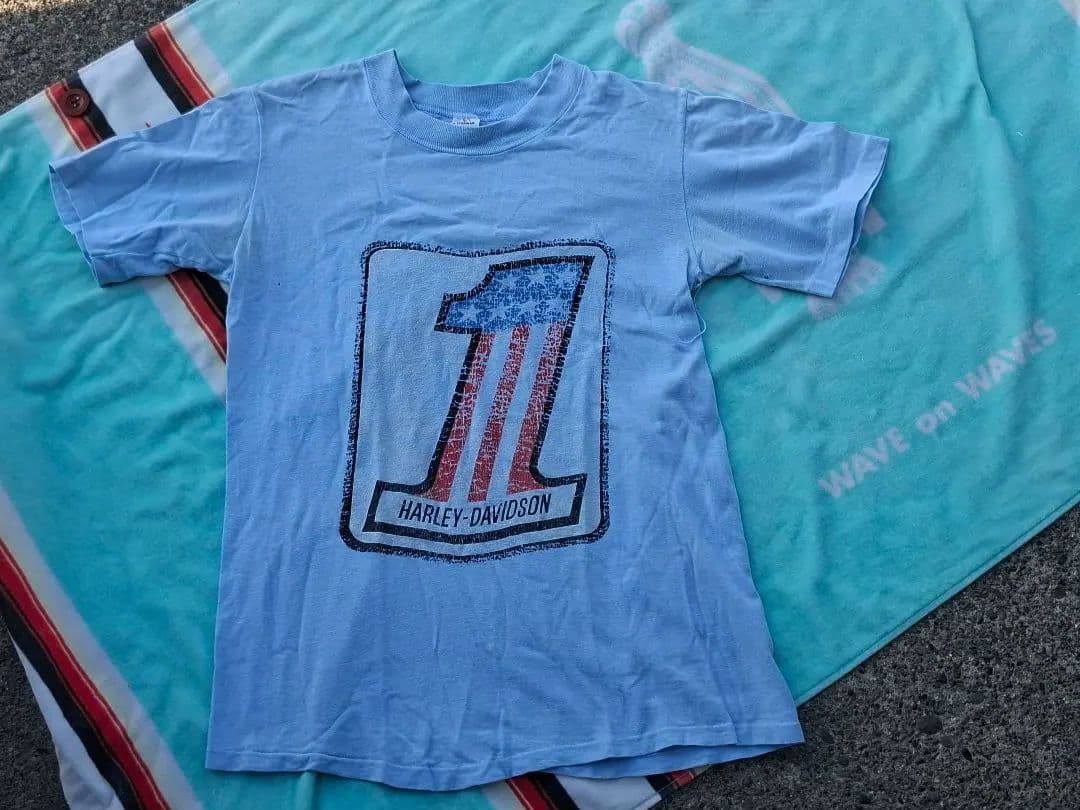 レア　80s　ハーレー　Tシャツ　ナンバー1　No.1　STEDMAN