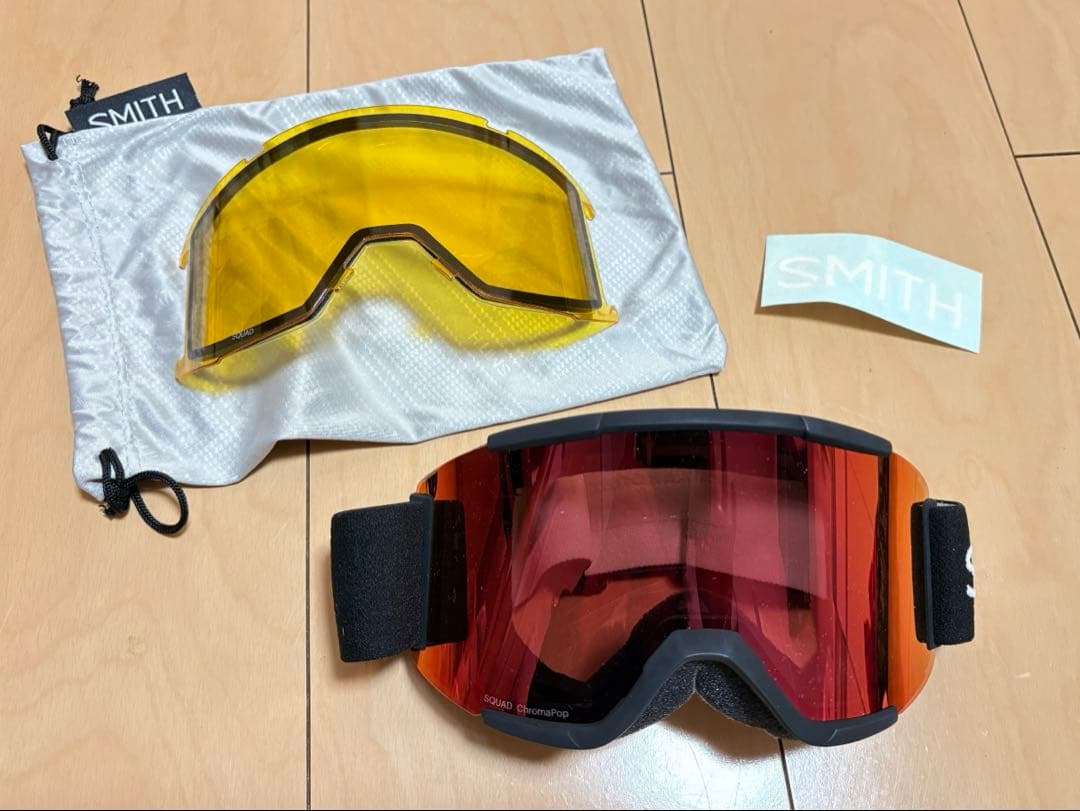 SMITH SQUAD Chroma Pop ゴーグル 黒 赤