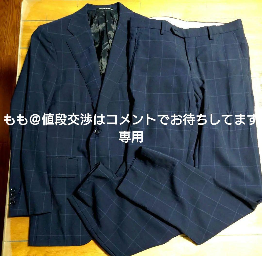 スーツ グリーンレーベルリラクシング 春夏 カバー付き ARROWS ネイビー
