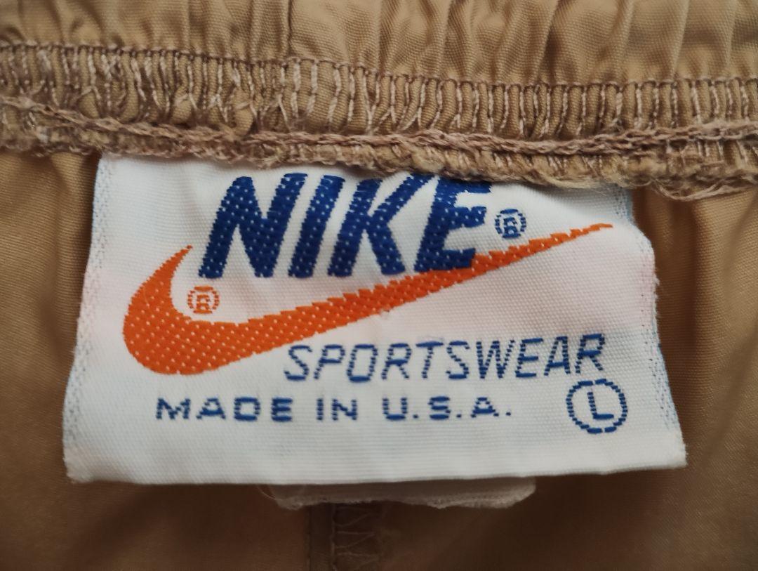 【70s】NIKE オレンジスウォッシュタグ VINTAGEナイロンパンツ