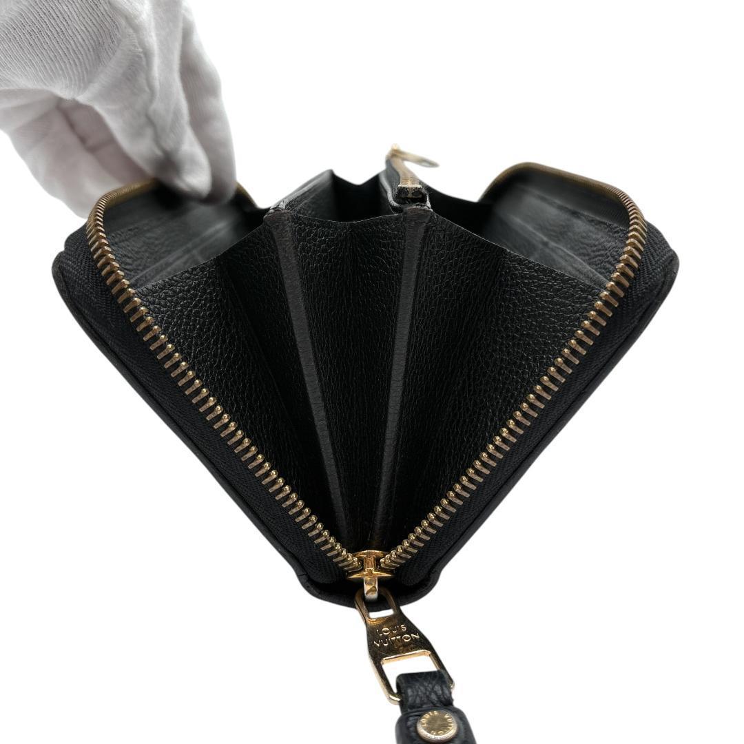 ルイヴィトン M61864 モノグラム アンプラント ジッピーウォレット 黒