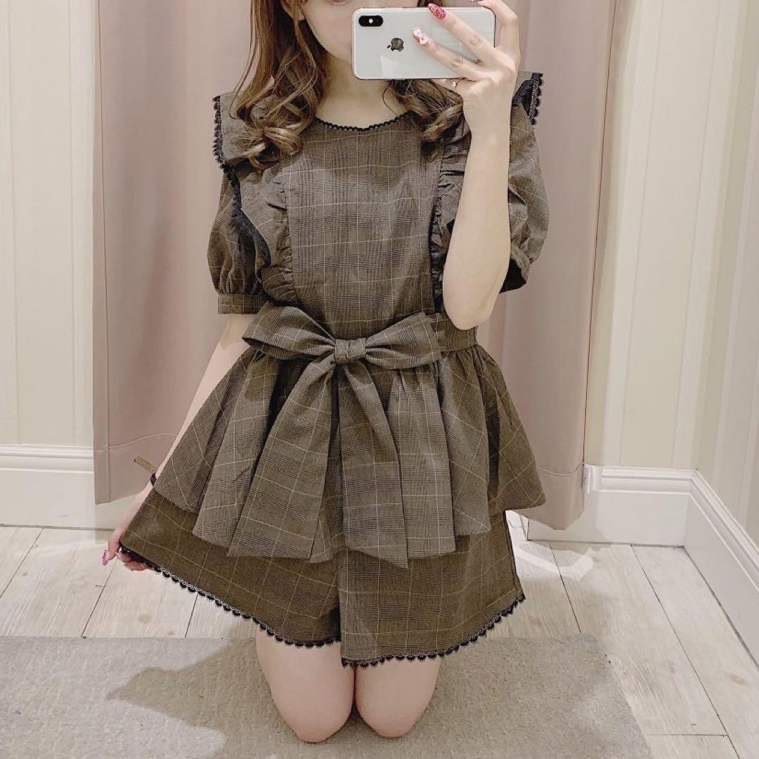 evelyn エブリン グレンチェックセットアップ
