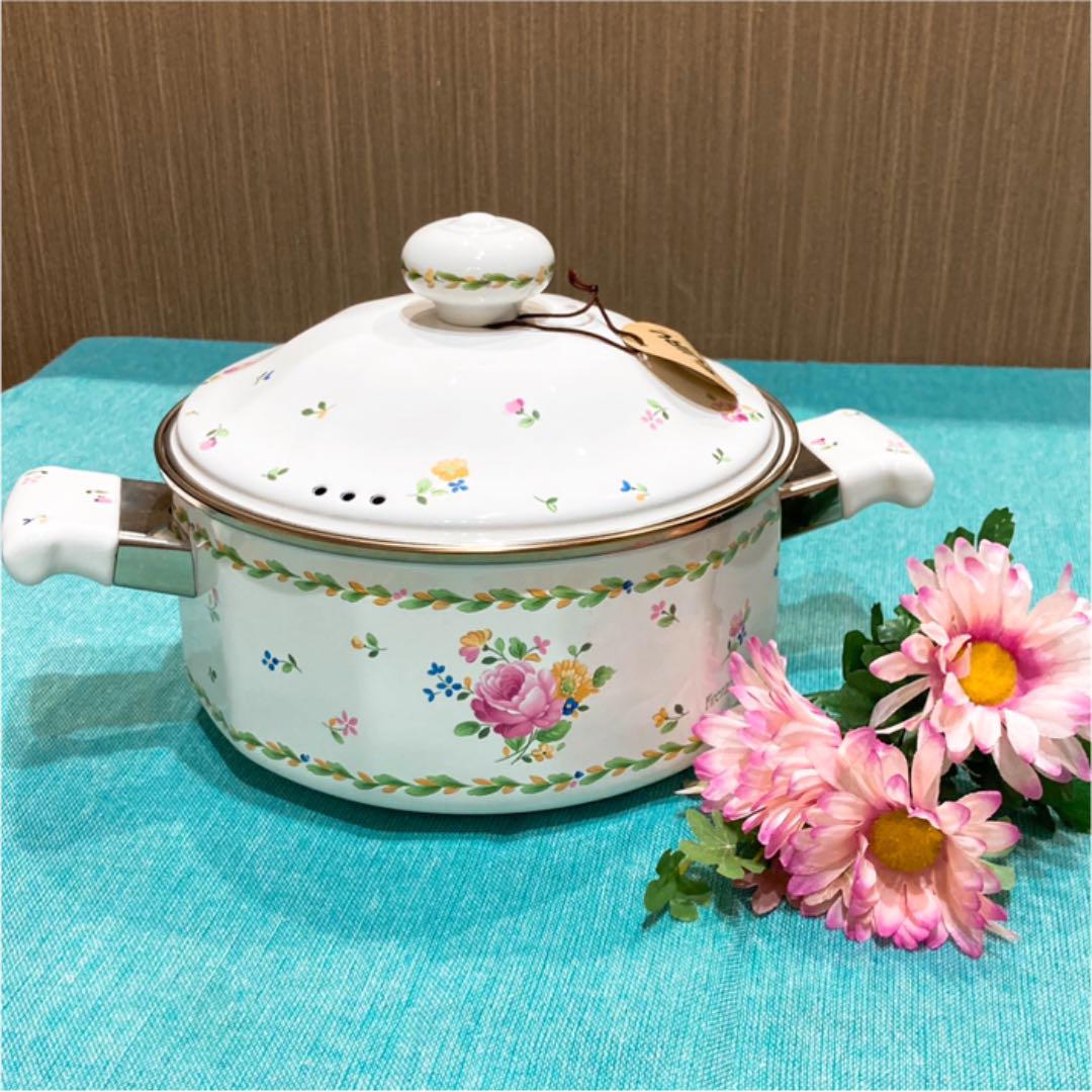 取寄約2130日間 エジリー☆花柄☆ホーロー両手鍋☆フィレンツェコレクション☆未使用品 一部の地域送料無料|キッチン/食器 - www.murad.com.jo 取寄約2130日間 エジリー☆花柄☆ホーロー両手鍋☆フィレンツェコレクション☆未使用品 一部の地域送料無料|キッチン/食器 - www.murad.com.jo