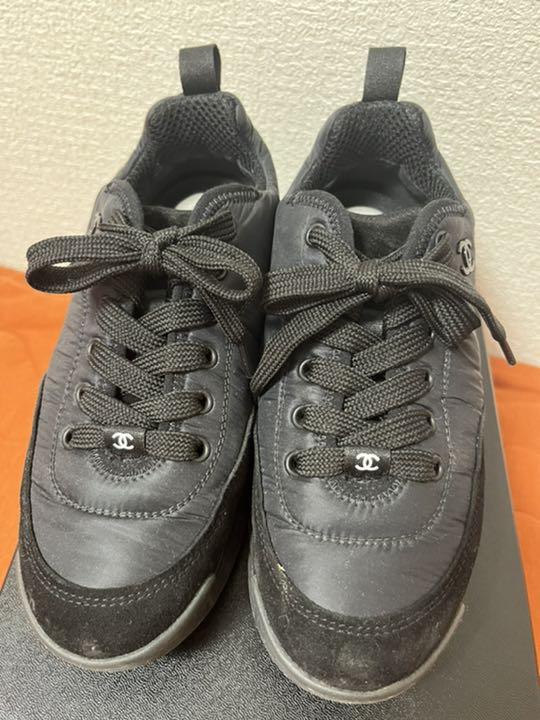SALE安い CHANEL スニーカー ブラック aVgK1-m46552052706 シャネル 定番超歓迎