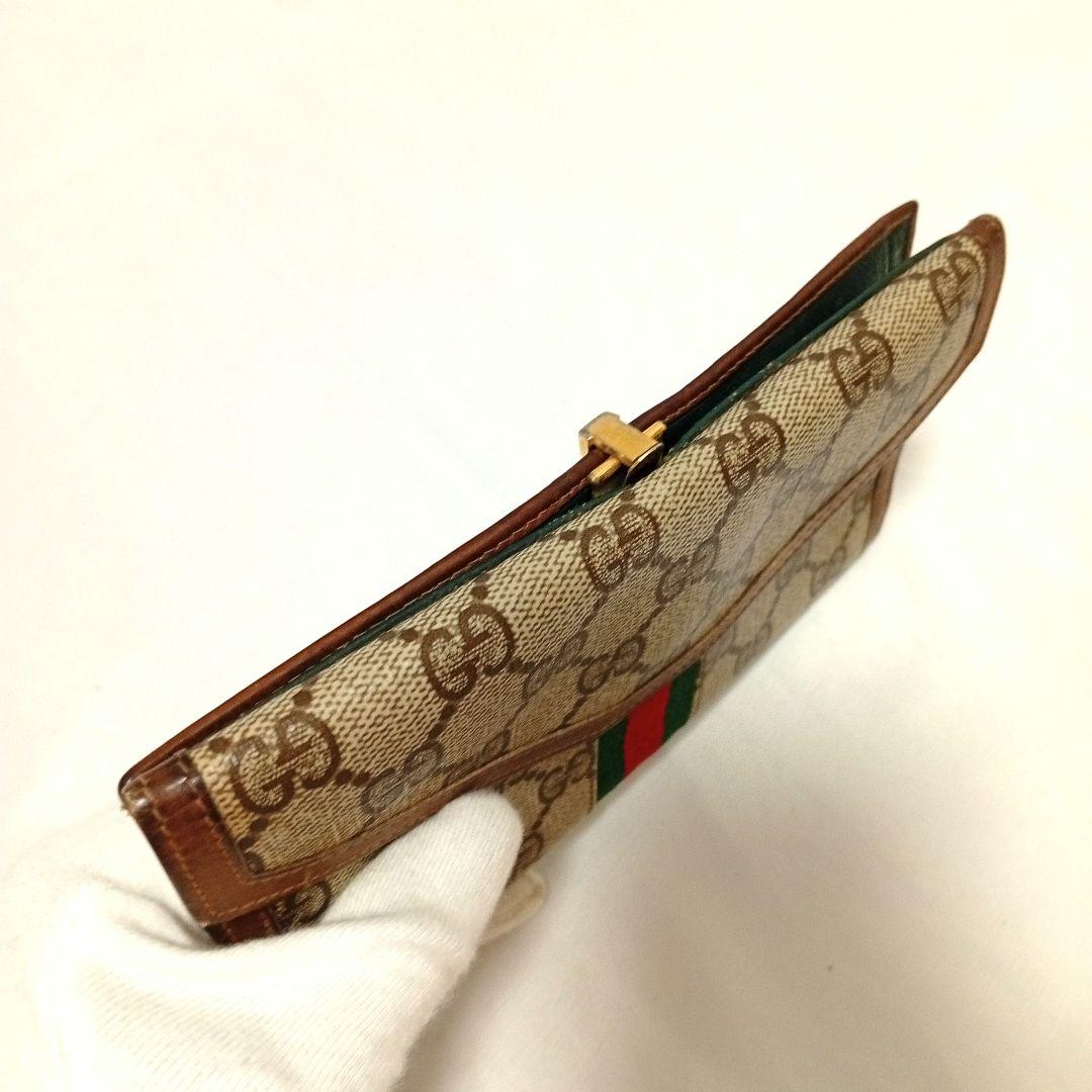 GUCCI グッチ 長財布 シェリーライン ベージュ オールドグッチ