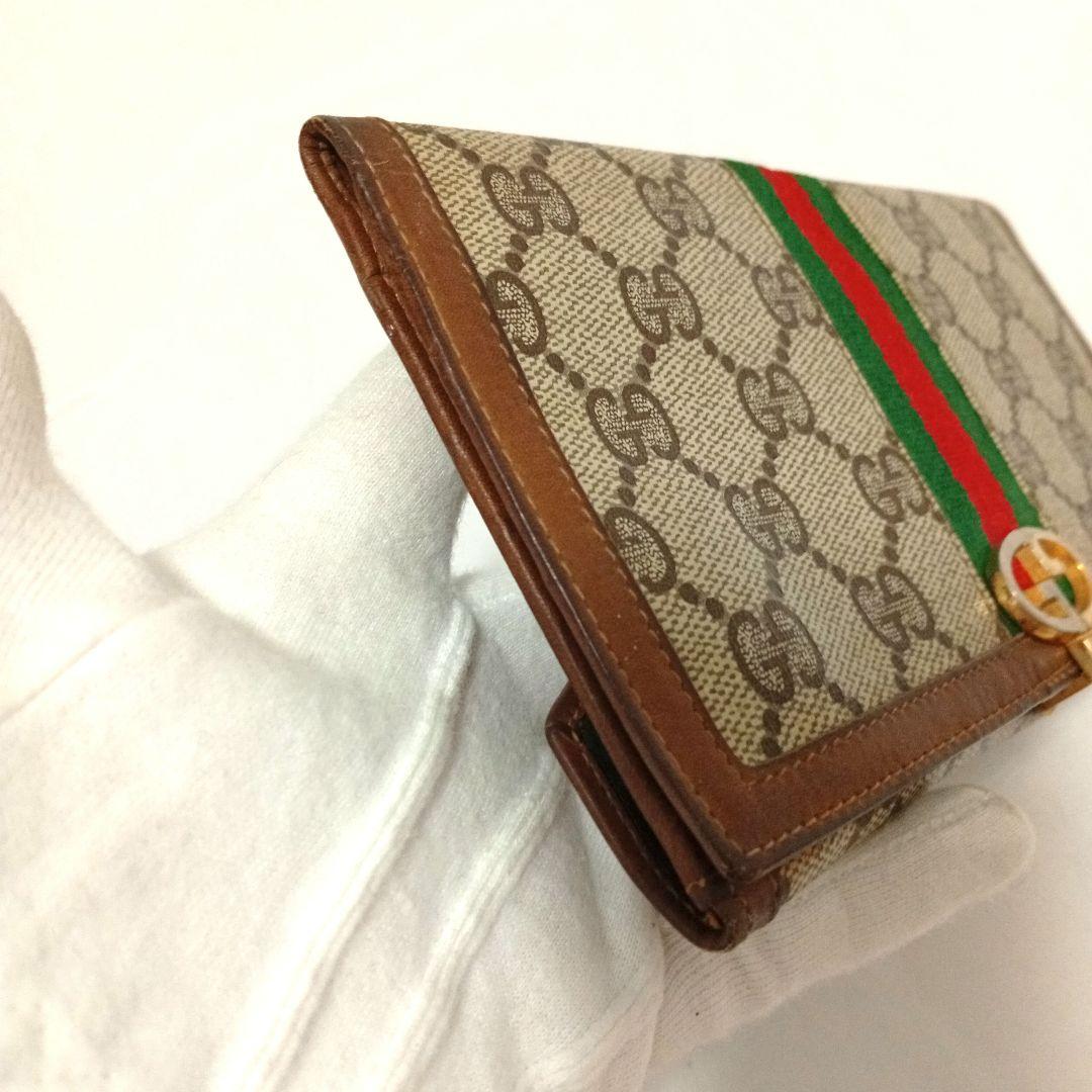 GUCCI グッチ 長財布 シェリーライン ベージュ オールドグッチ