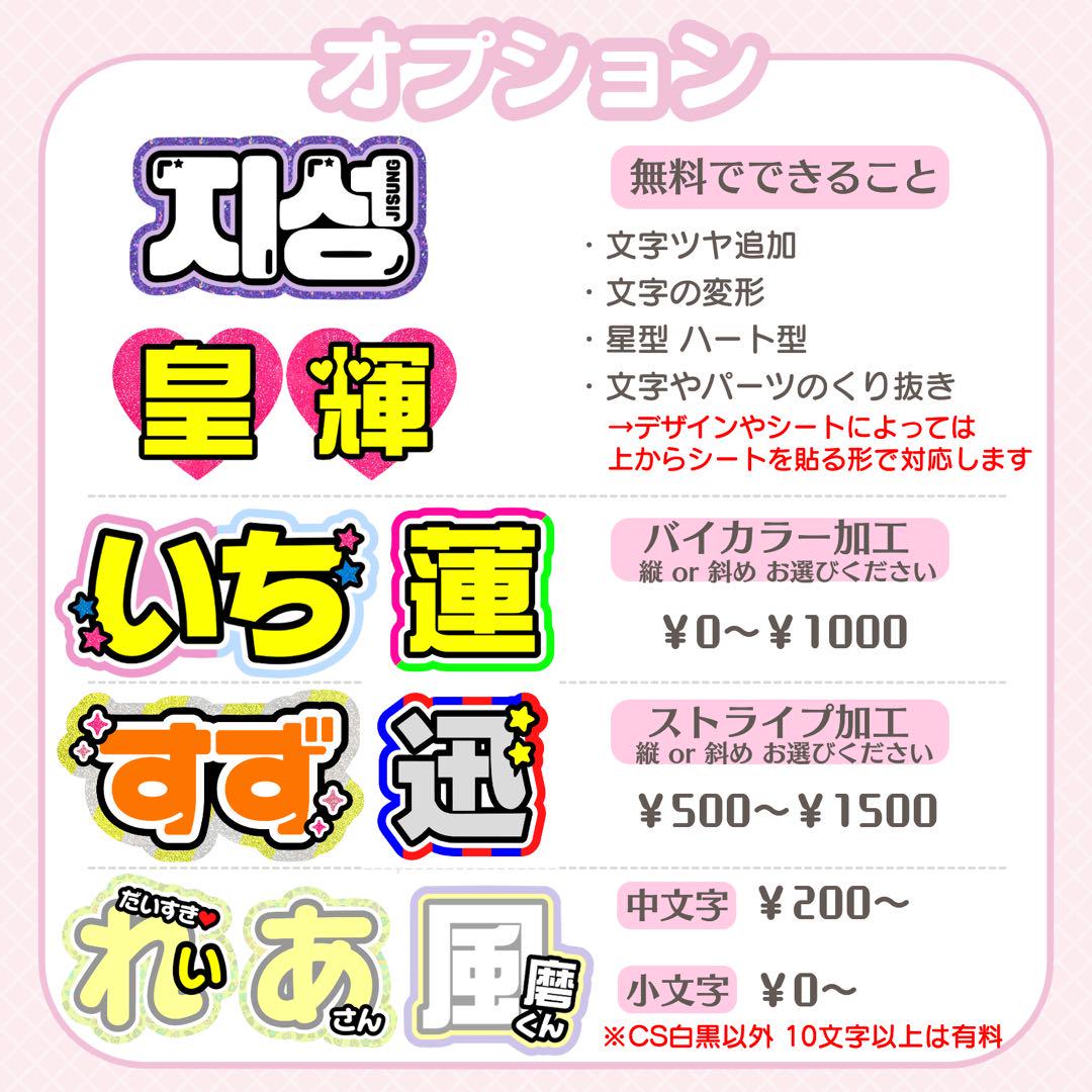 ao様 専用 オーダー 文字パネル うちわ屋さん 団扇屋さん ハングル 連結