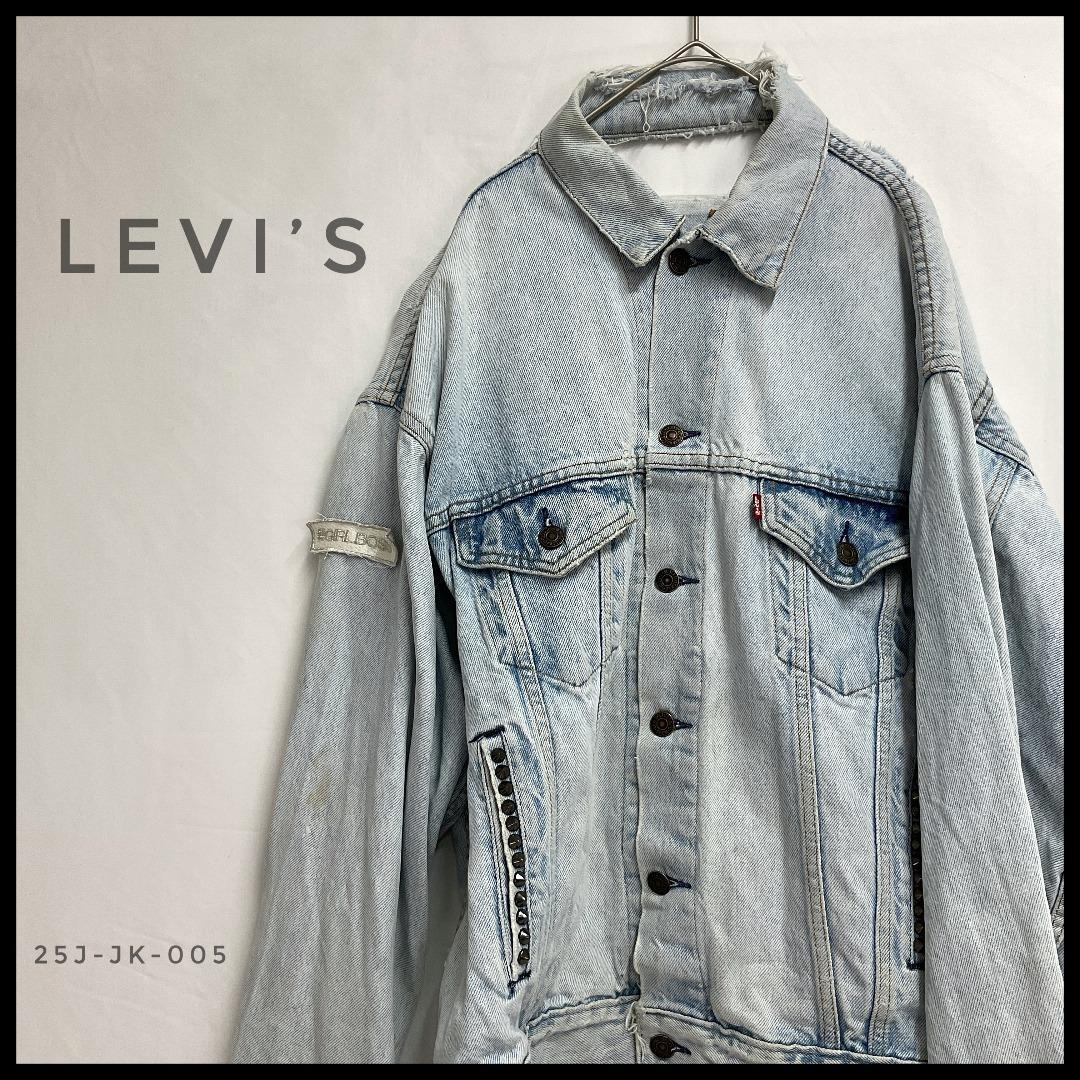 短丈 LEVI S リーバイス 古着 ダメージ加工 Gジャン デニムジャケットM Levi s