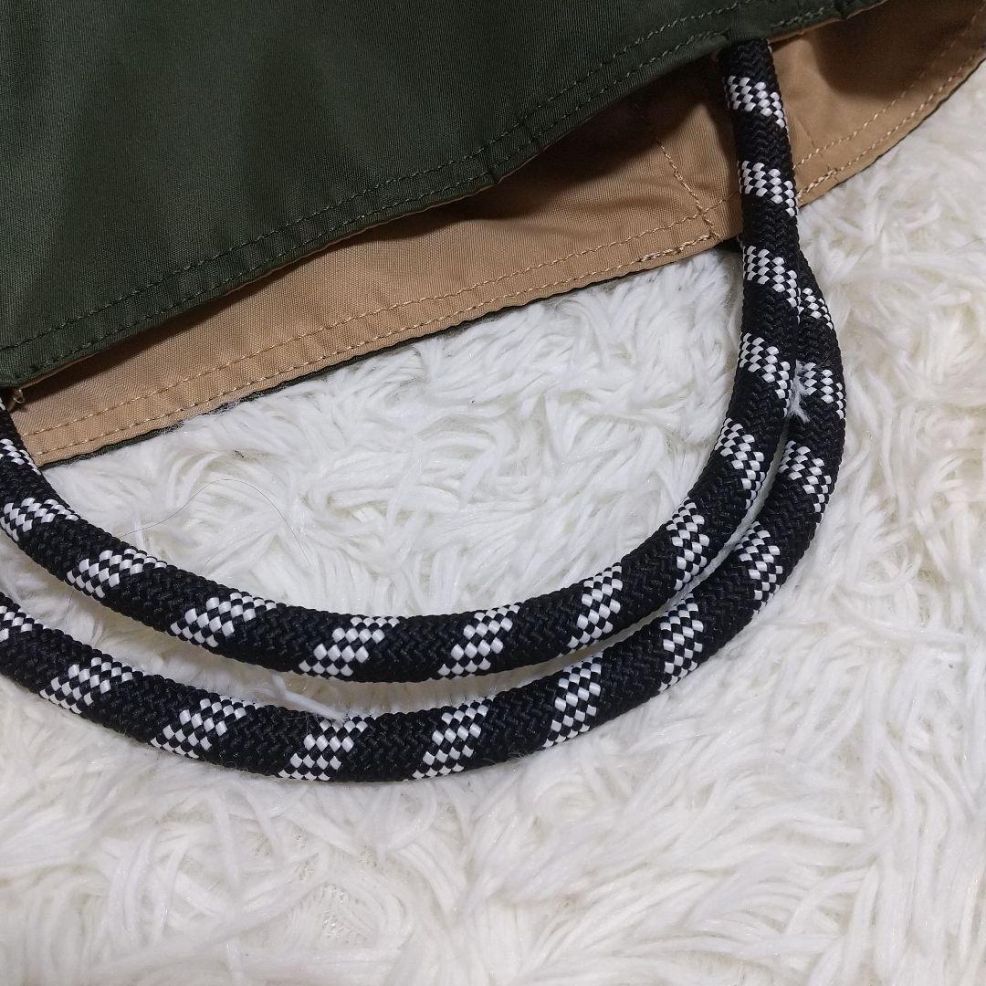 NOMADIS トートバッグ　オリーブグリーン(カーキ) ×ベージュ