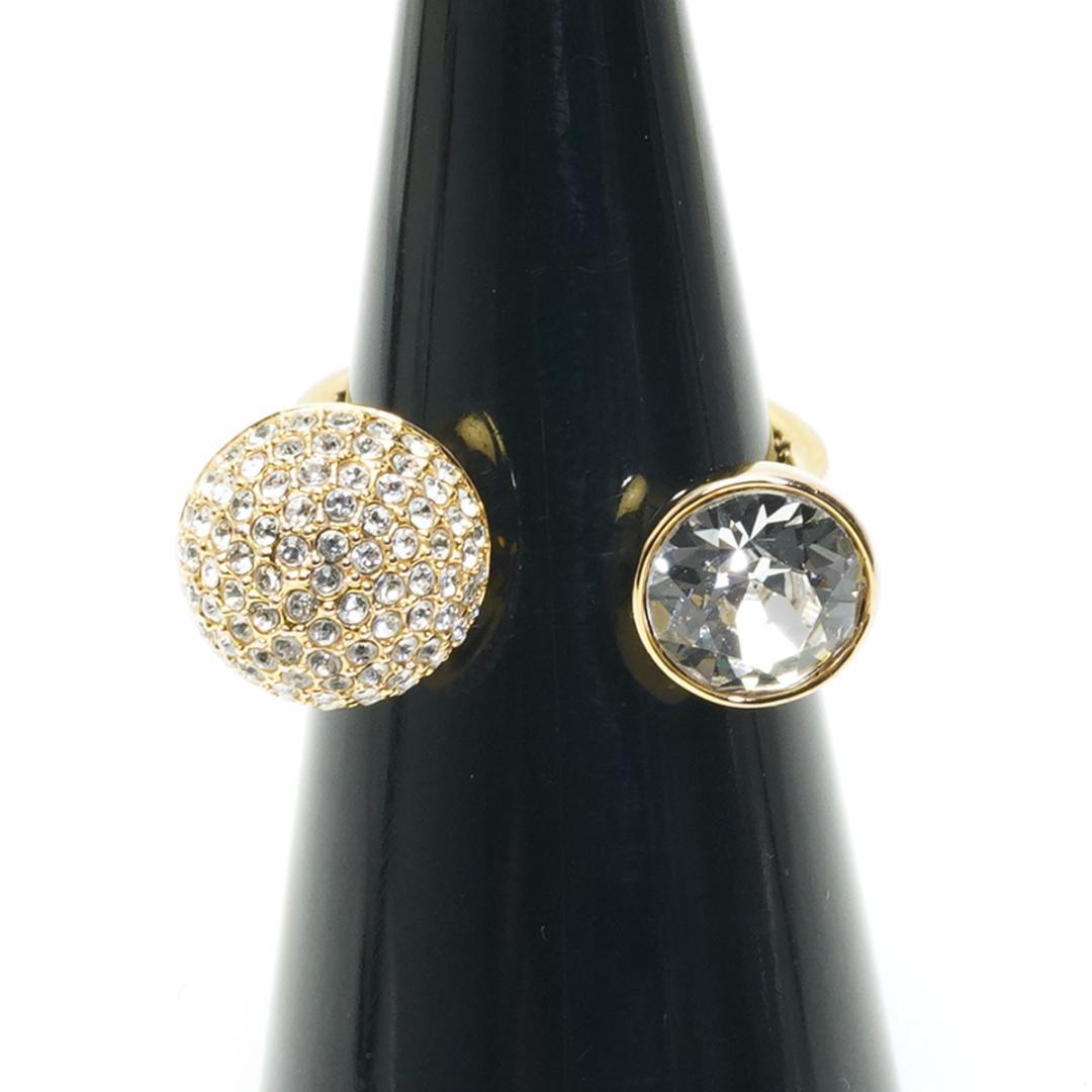 スワロフスキー パヴェ リング ダブル 52 9号 PG系 SWAROVSKI
