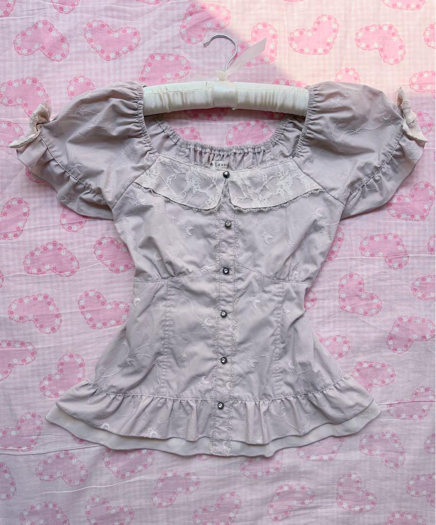 Axes アクシーズファム　編み上げリボン　BIGリボン　y2k 00s Axes アクシーズファム BIGリボン y2k coquette 00s - メルカリ