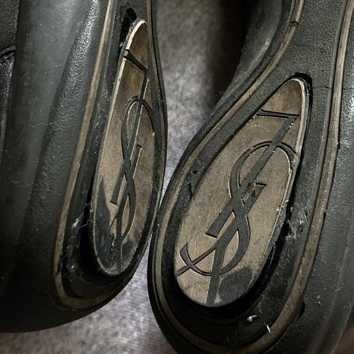 【希少】Saint Laurent サンローラン YSLロゴ レザースニーカー 【希少】Saint Laurent サンローラン YSLロゴ レザースニーカー