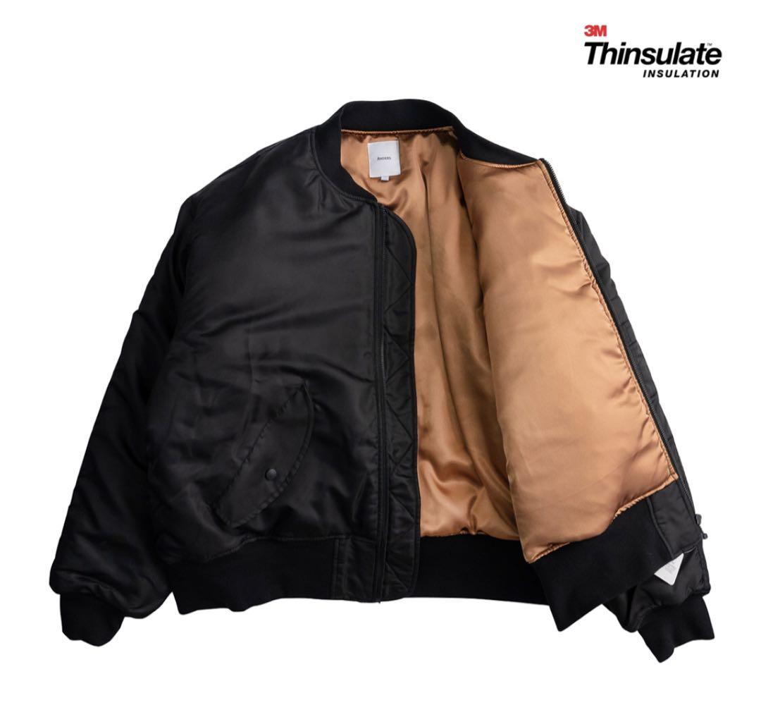 Anders ミリタリージャケット MA-1 JACKET BLACK