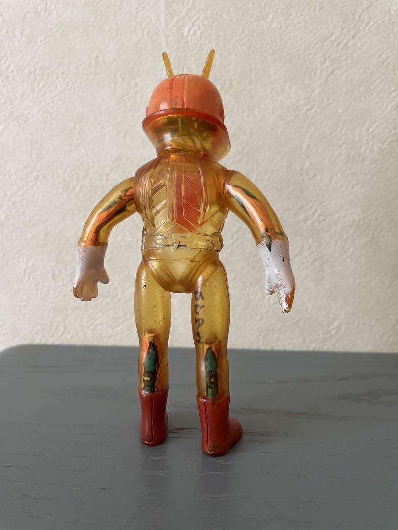 仮面ライダーV3 ポピー　スケンルトン　ソフビ　15cm 1970年代