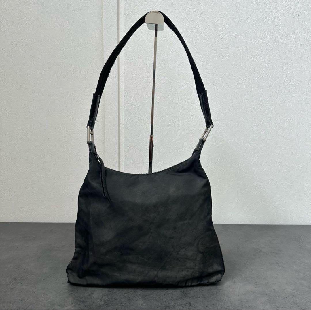 PRADA ショルダー Nylon Leather Shoulder Bag