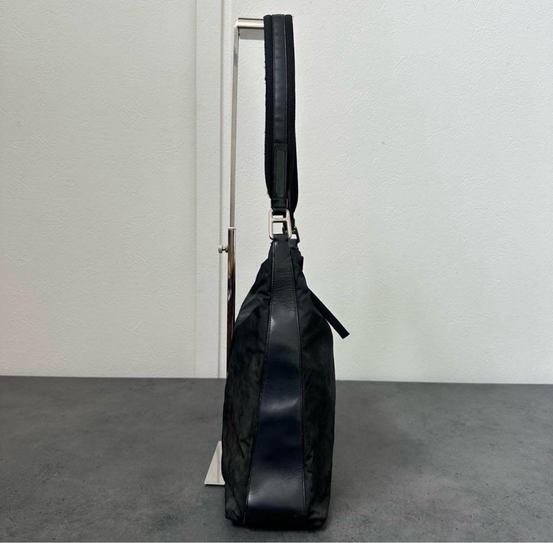 PRADA ショルダー Nylon Leather Shoulder Bag
