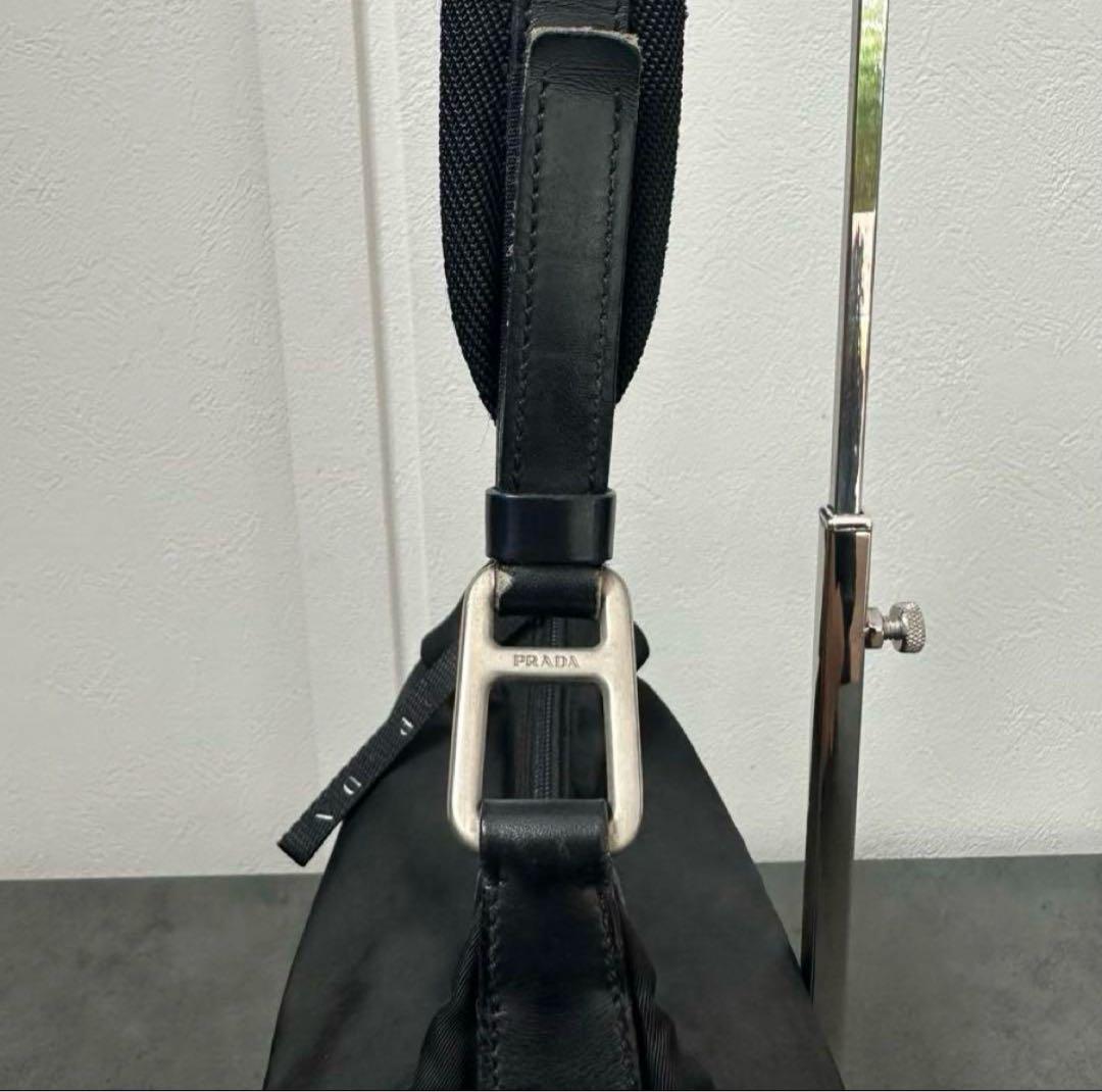 PRADA ショルダー Nylon Leather Shoulder Bag