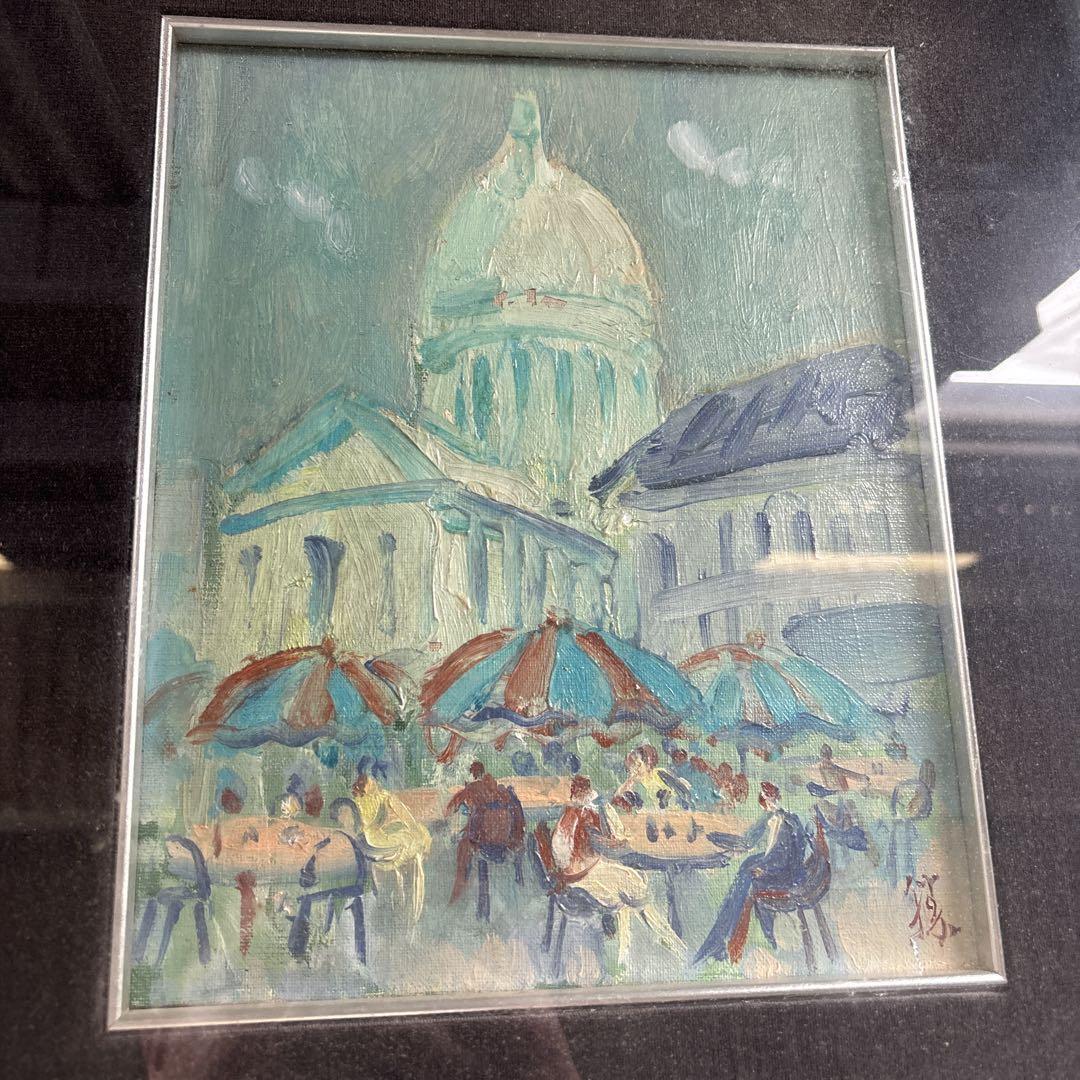 絵画 油絵 風景画 PARIS 橋本勝