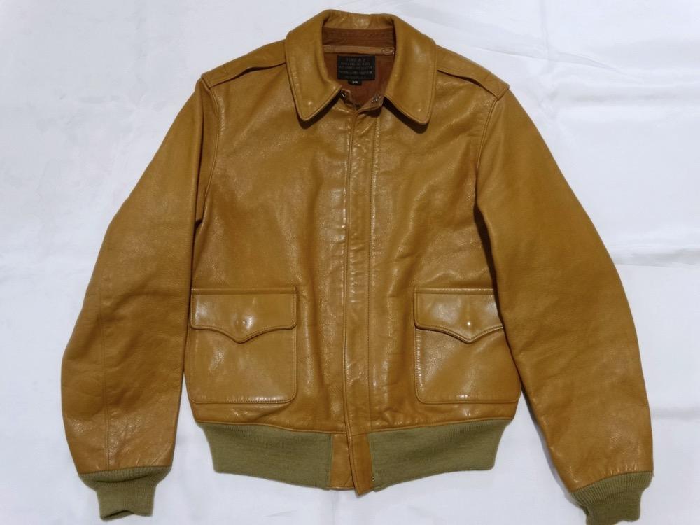稀少 初期型 A-2 実名復刻 ウェーバー レザー コート 38 THE FEW