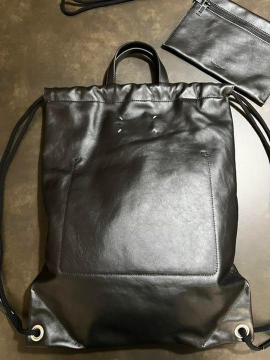 【新品定価14万】Maison Margiela バックパック ポーチ付ブラック