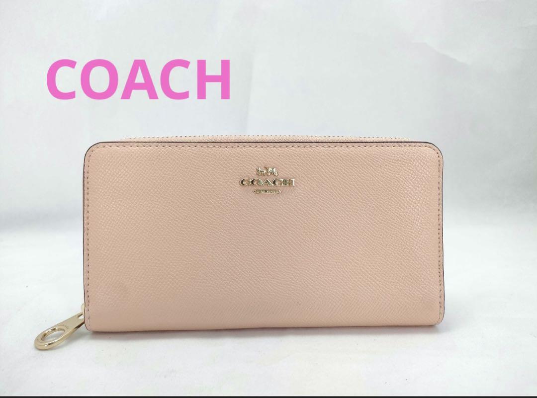 美品⭐︎COACH ラウンドファフナー長財布
