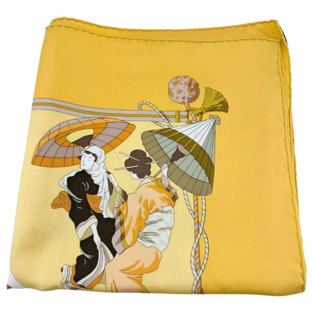 ✨希少✨HERMES エルメス カレ90 日傘と雨傘　シルク100%