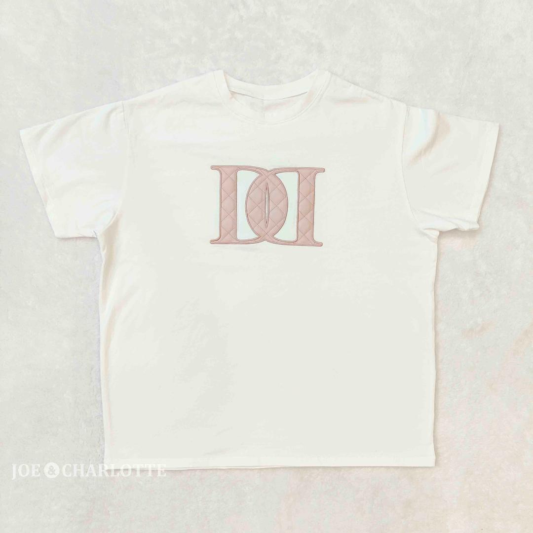 ダーリッチ darich キルティングアップリケTシャツ WHT