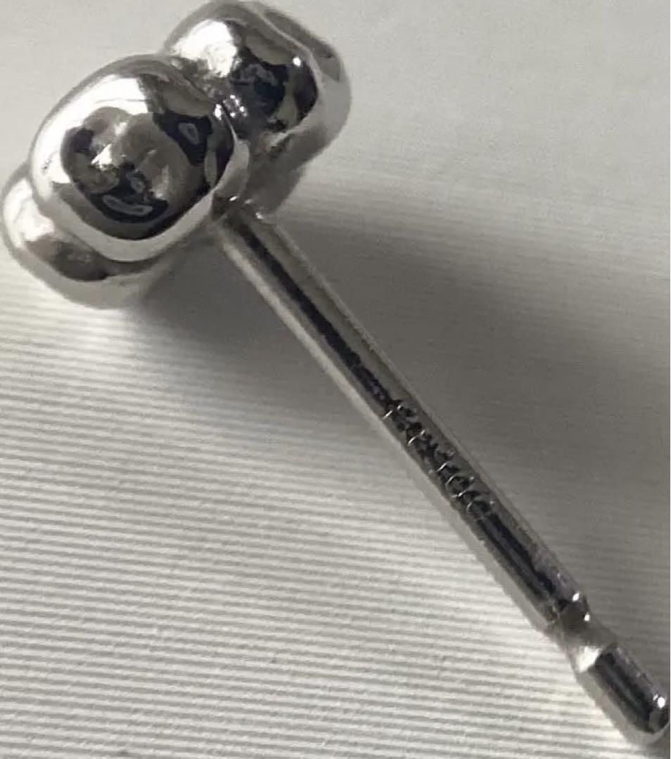 Pt900 定価27380円 太軸 クローバー セカンドピアス - メルカリ
