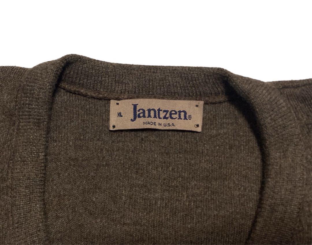 80s　Jantzen　Vネック　ニット　ジャンセン