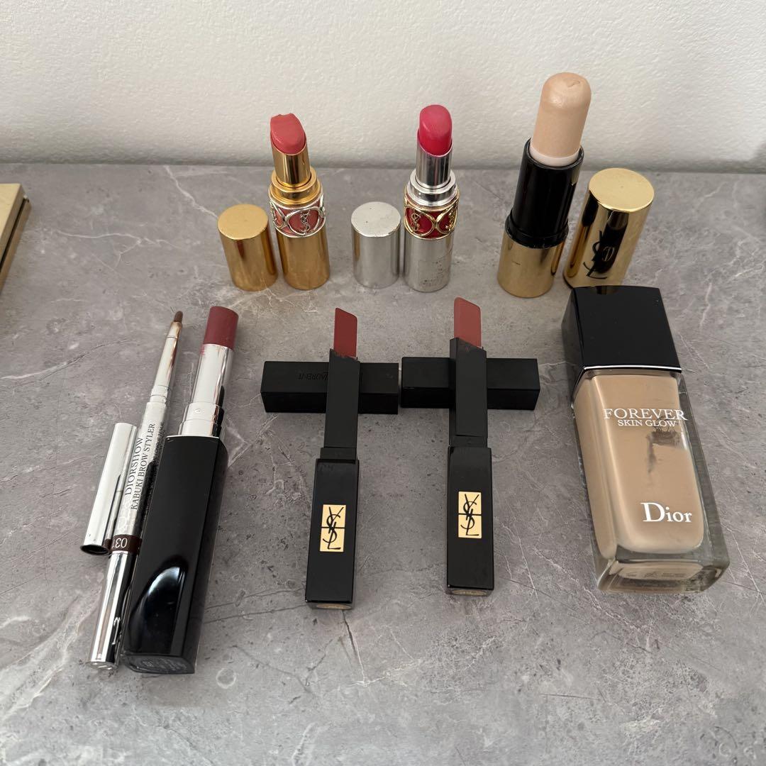 デパコス イヴサンローラン Dior GIVENCHY まとめ売り セット あなたはどっち派？Dior・YVES SAINT LAURENT BEAUTE・M・A・C