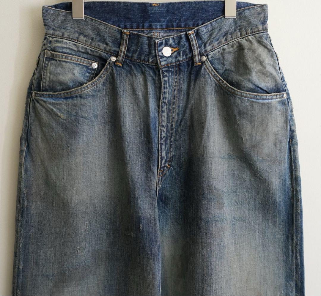 パンツ 25ss ANCELLM TAPERD 5P DENIMPANTS INDIGO