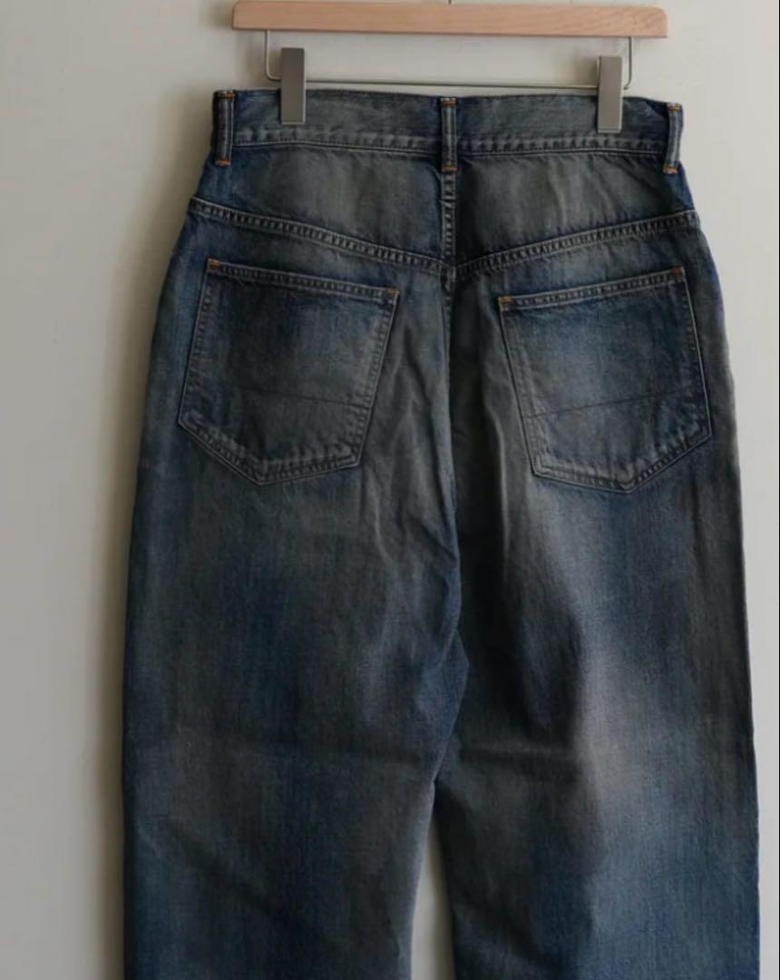 パンツ 25ss ANCELLM TAPERD 5P DENIMPANTS INDIGO